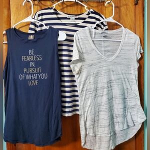 3PC Women's Bundle Navy/White, Size: Medium